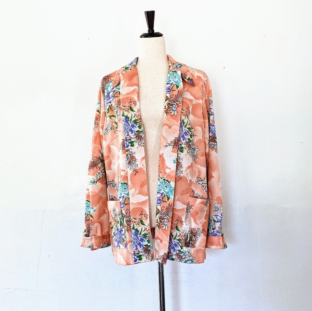 Vintage 1970s Floral Cardigan